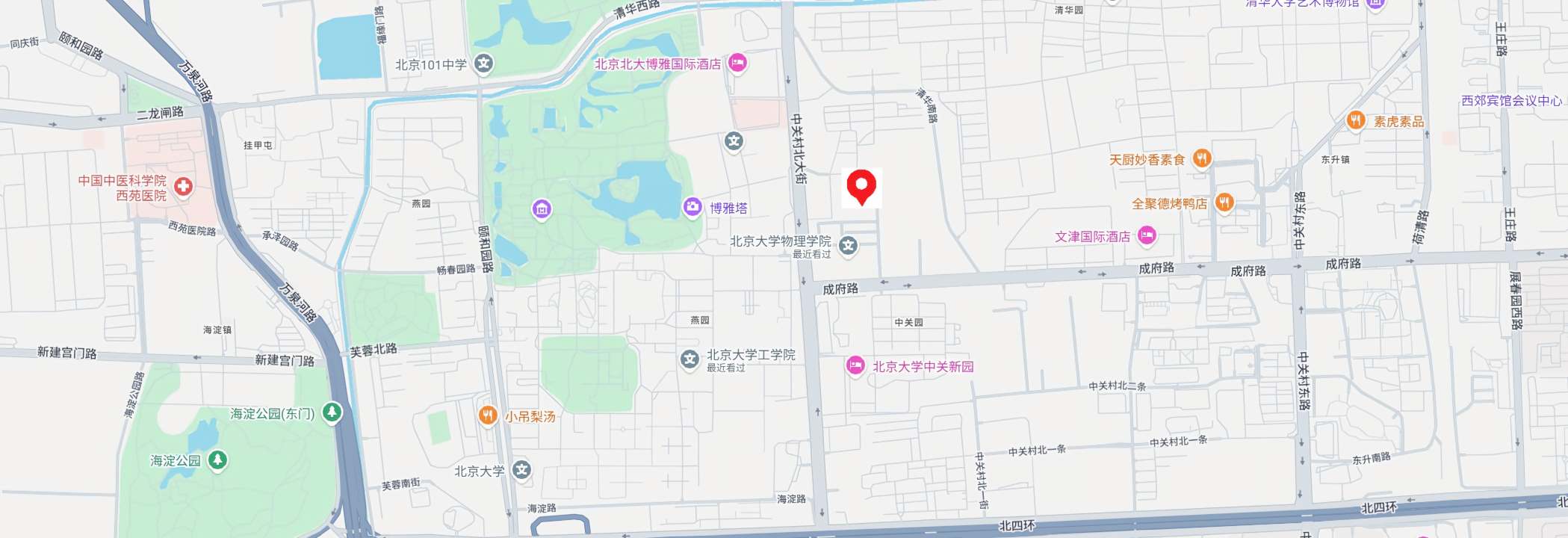 实验室位置地图 · 北京大学周边